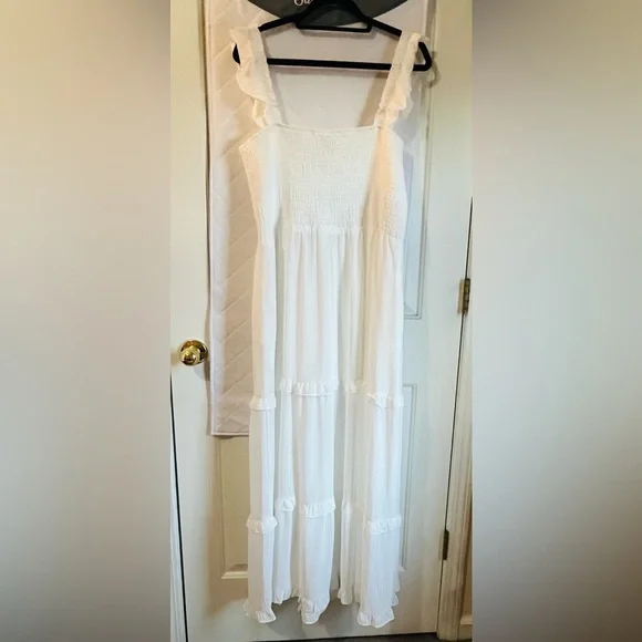 Arula Layna Ruffle Maxi Dress 2X - Picture 2 of 4